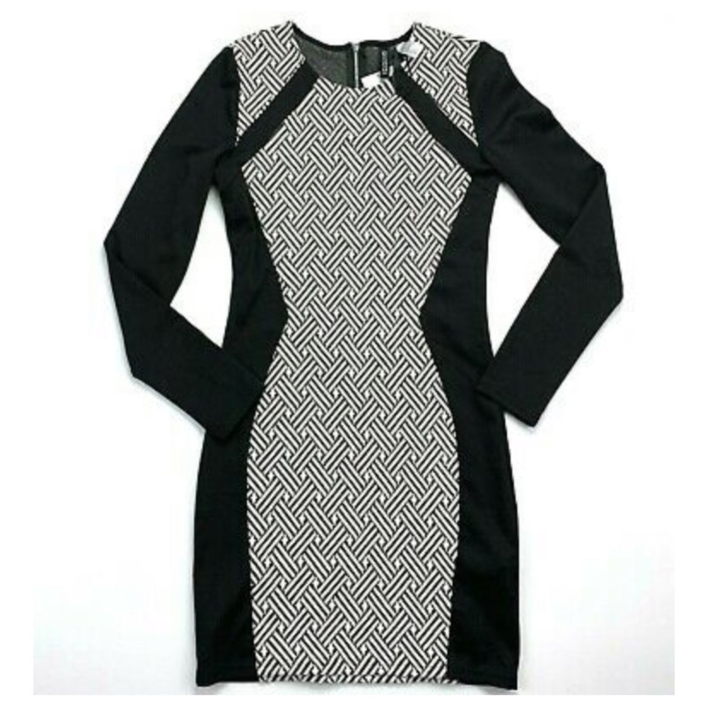 ✨ BLACK AND WHITE BODYCON H&M DRESS ✨
